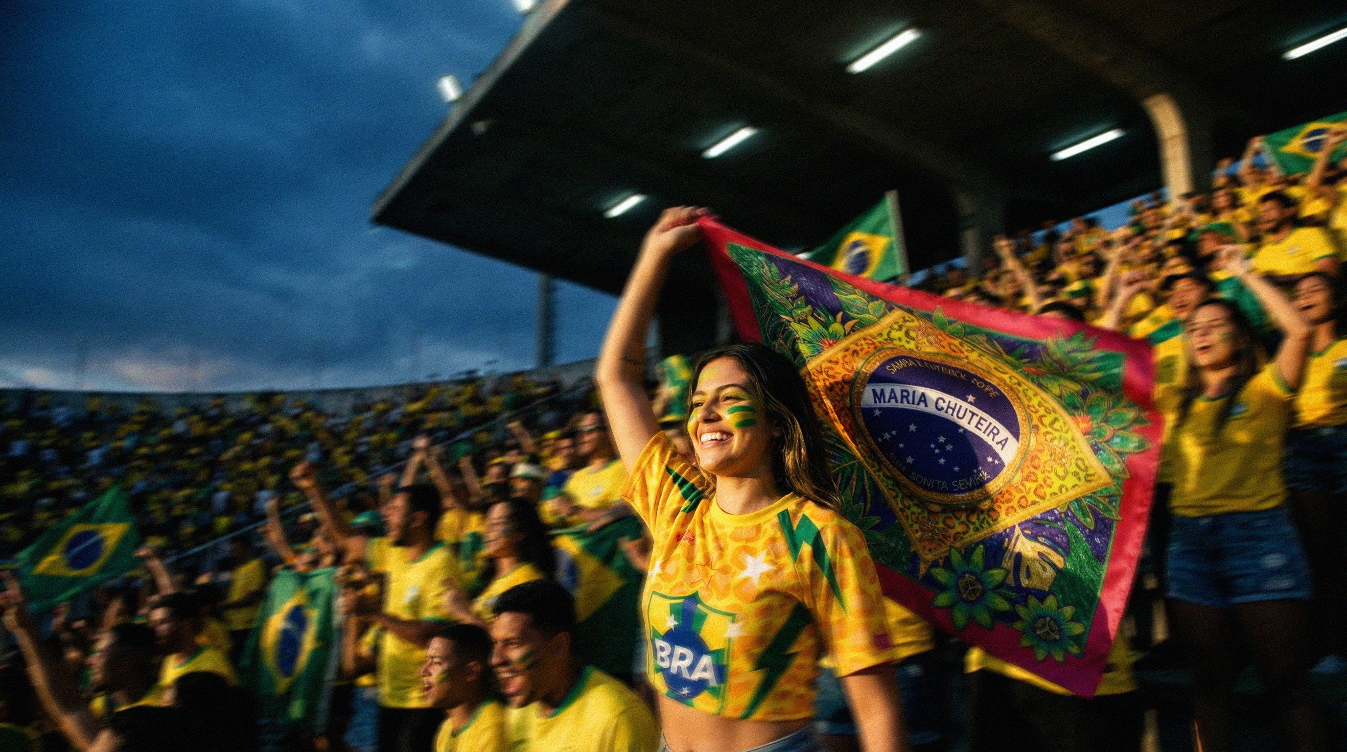 Brazil Flag Scarf